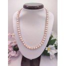 Natural Pink Potato Shaped Freshwater Pearls Necklace - 7mm